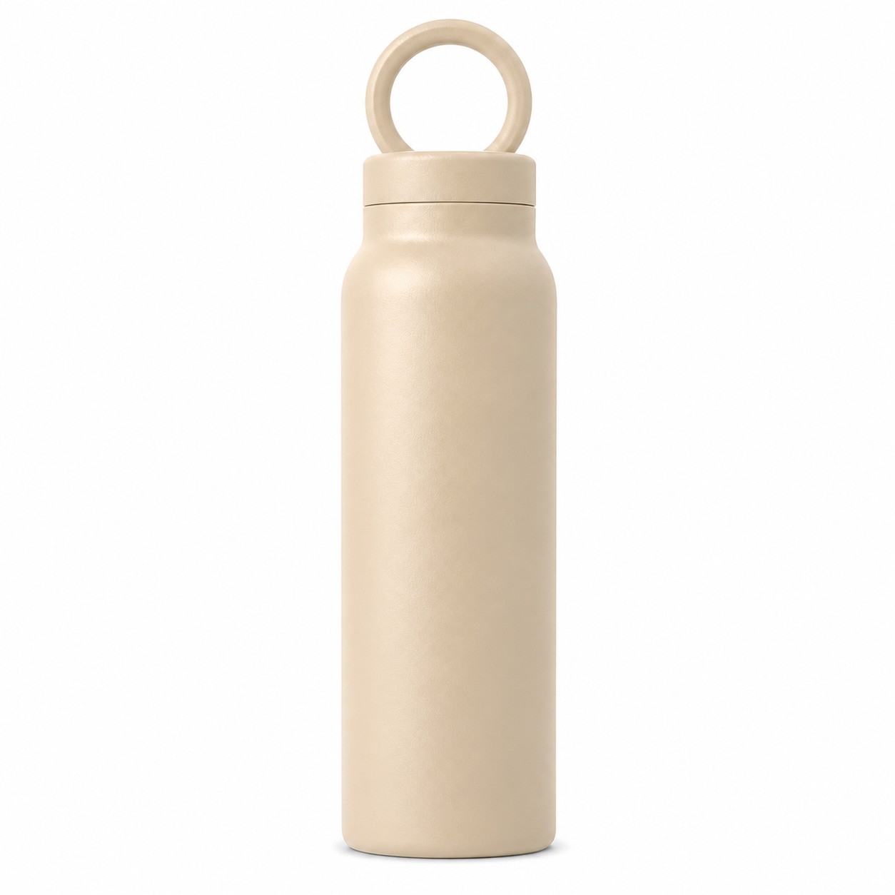 Magnetic Lid Insulated Water Bottle — Beige