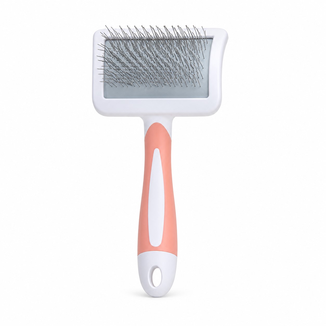 Comfort Grip Stainless Steel Pet Slicker Brush — view 2
