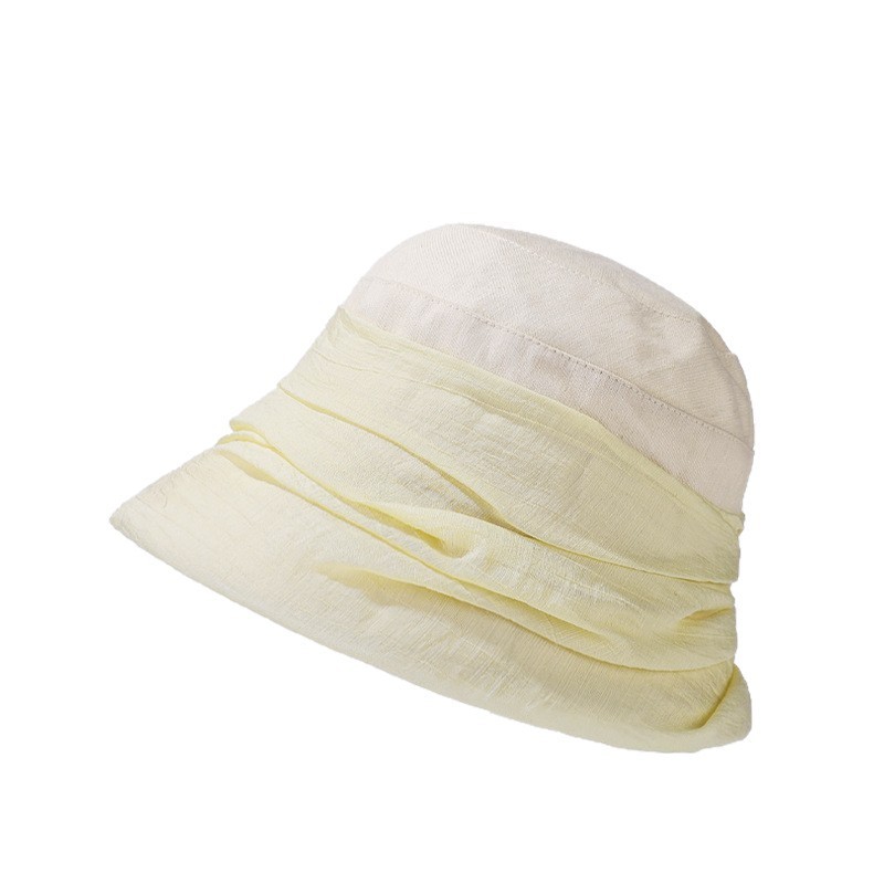 Pleated Polyester Cotton Bucket Hat — view 2