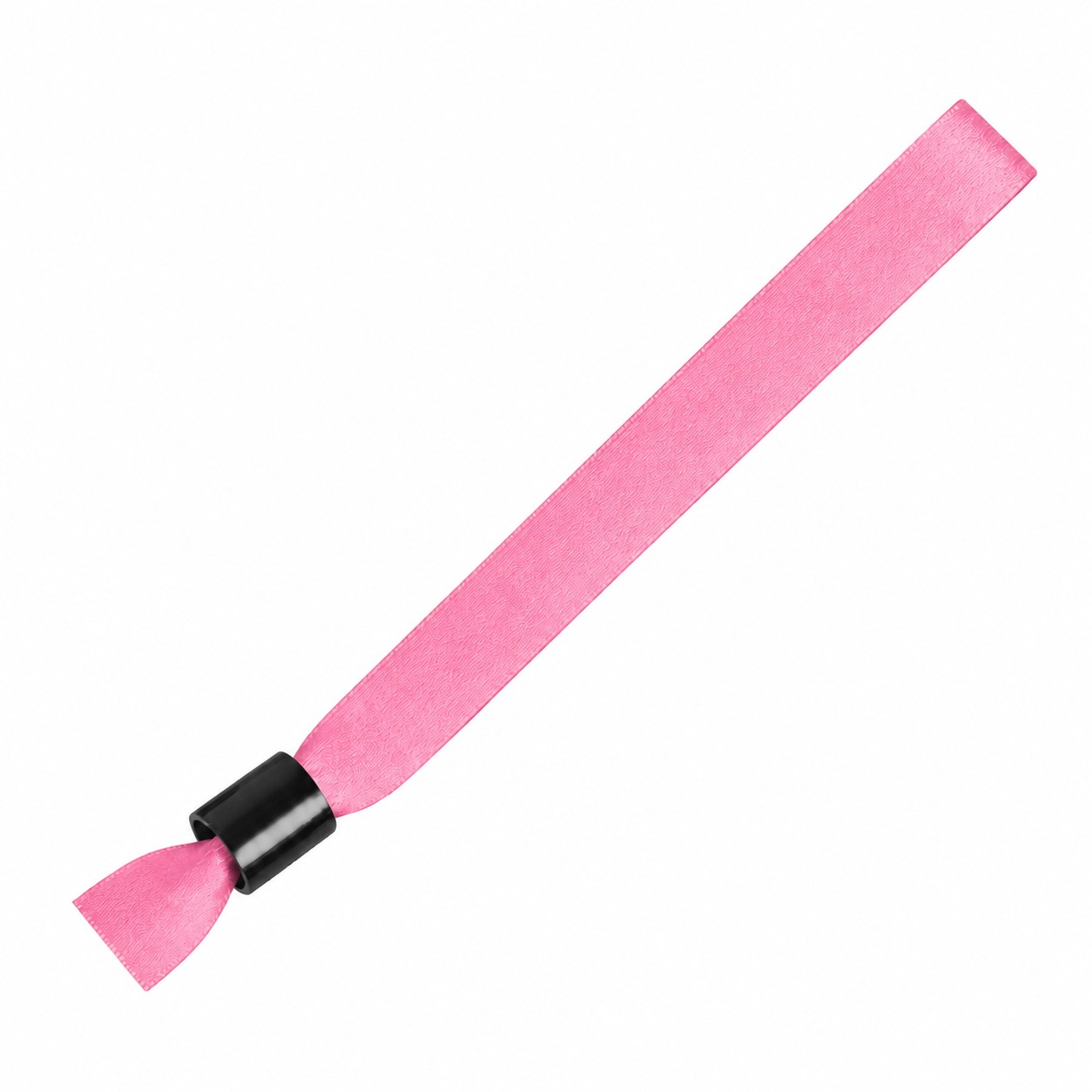 Polyester Locking Event Wristband — Pink