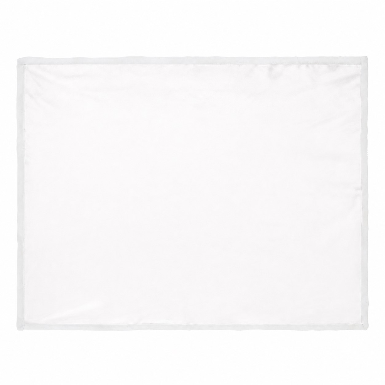 Flannel Sherpa Throw Blanket — Clear White