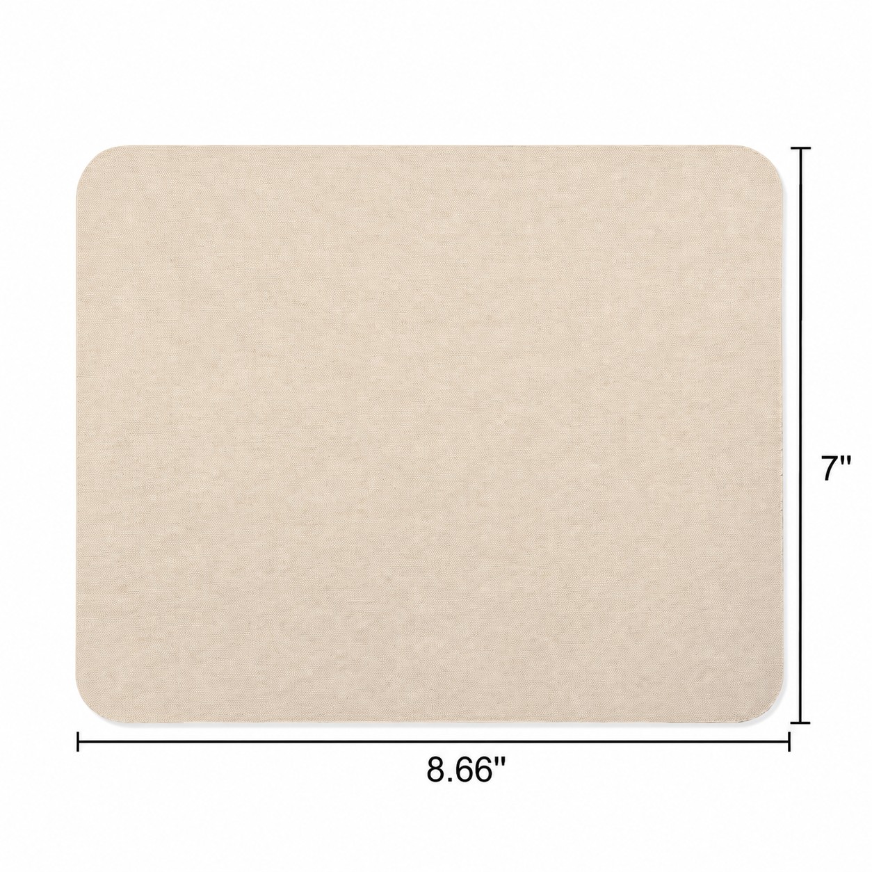 Soft Surface Fabric Mouse Pad — Tan Beige