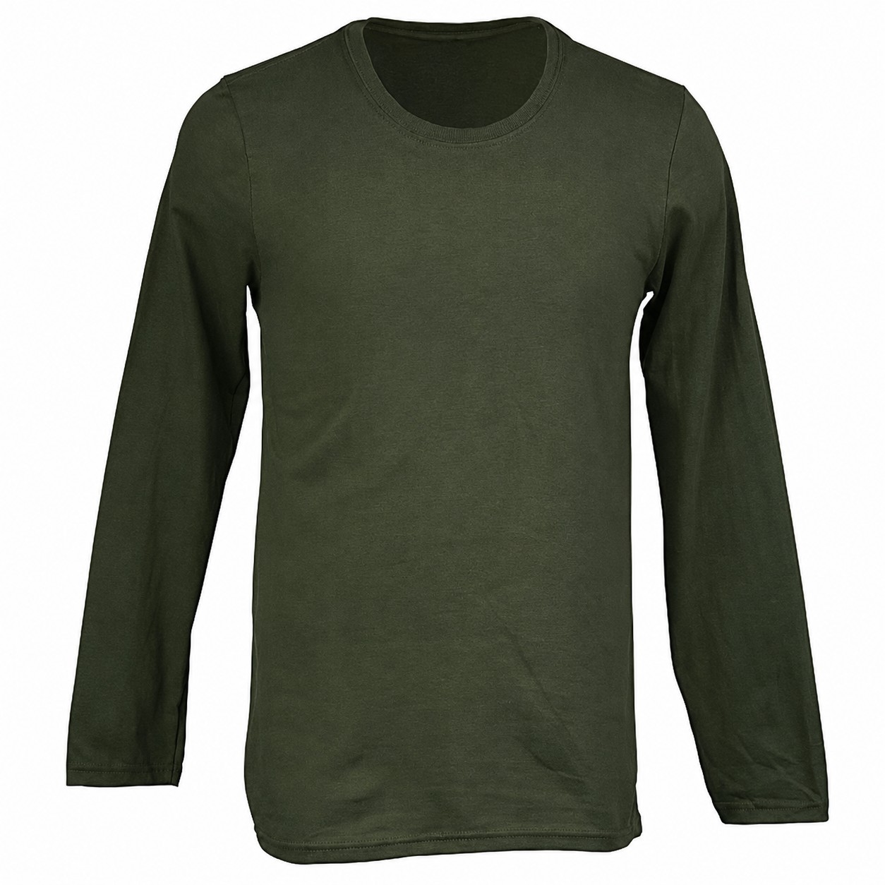 Ringspun Cotton Long Sleeve Crew Shirt — view 2