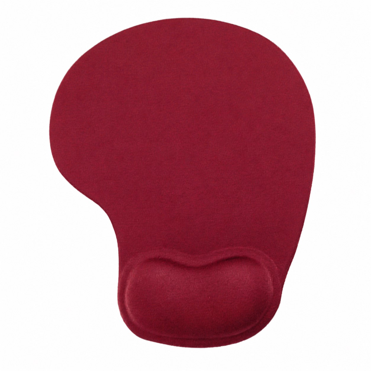 Full Page Gel Wrist Mouse Pad — Maroon Red