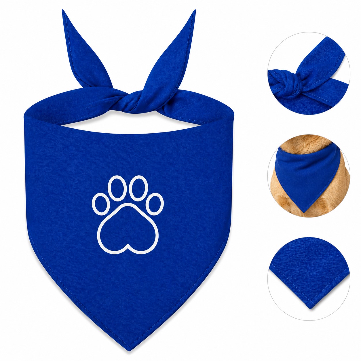 Adjustable Polyester Pet Bandanna