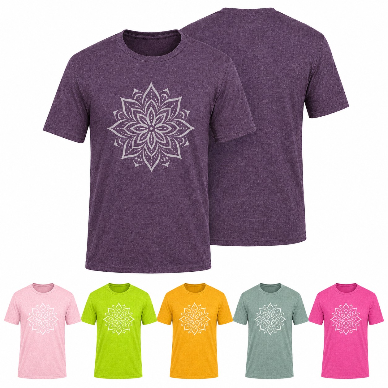Men's Cotton-Polyester Blend Crewneck T-Shirt