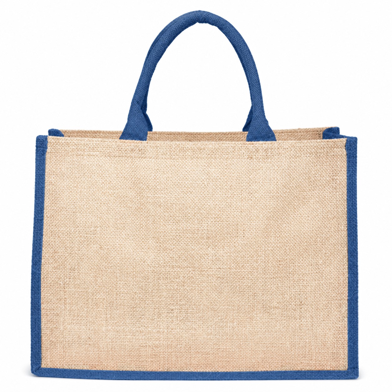 Large Jute Fiber Two Tone Tote Bag — view 2