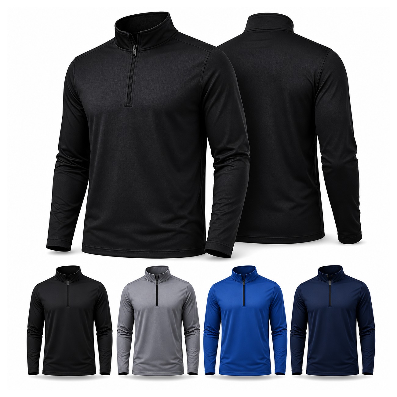 UV Micro Mesh Quarter Zip Shirt