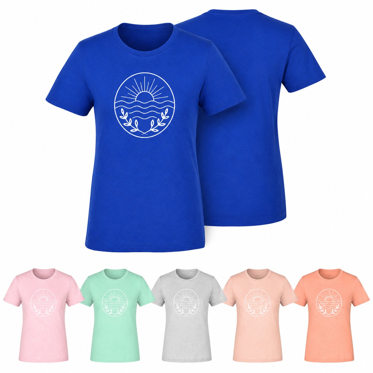 Tri-Blend Crewneck Short Sleeve T-Shirt