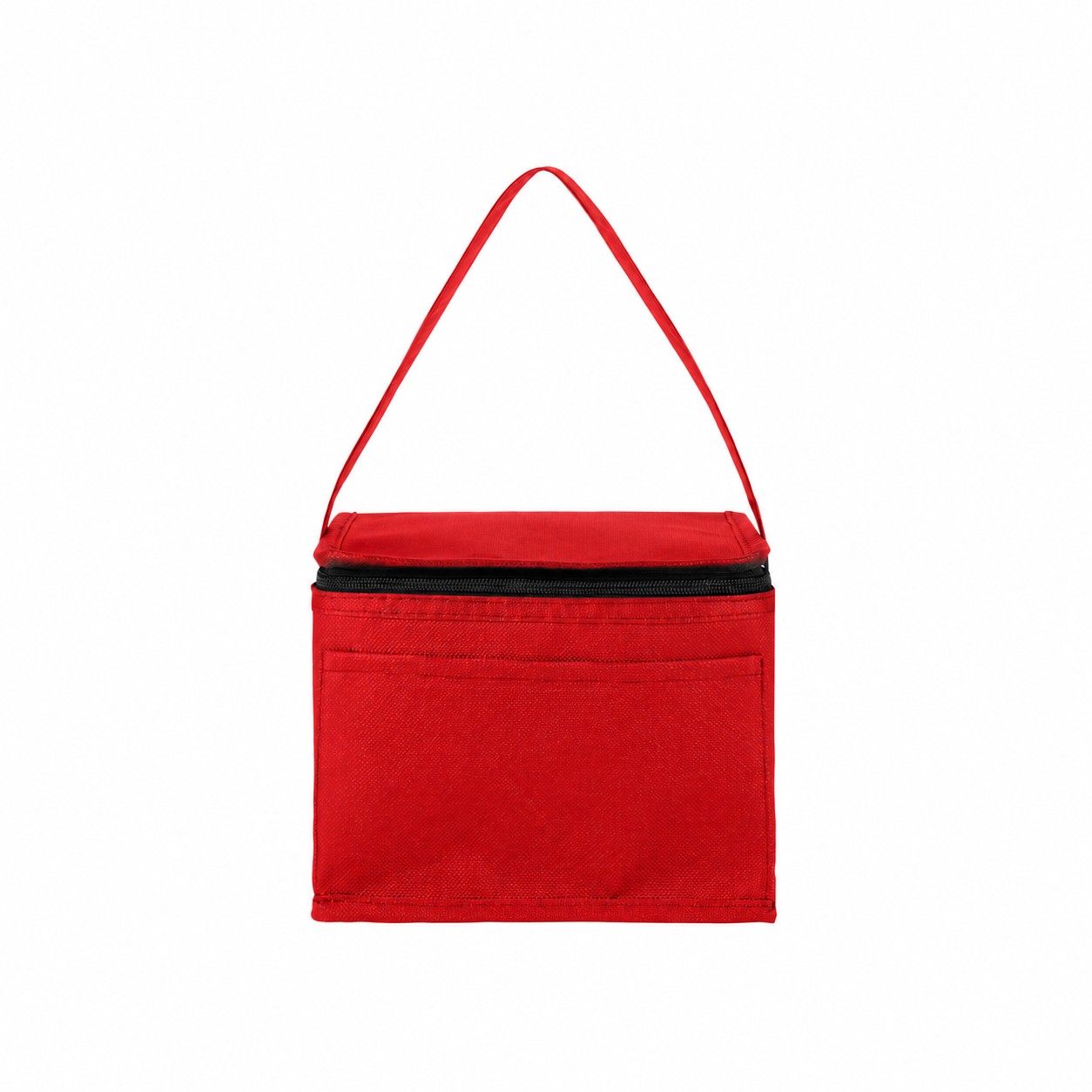 Zippered Storage Cooler Bag — Red