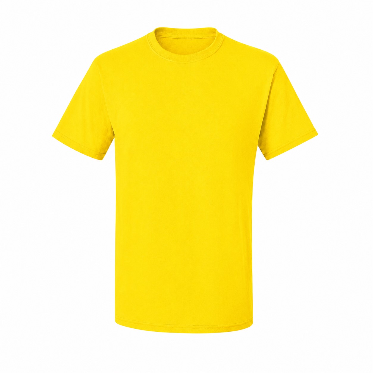 Cotton Polyester Moisture-Wicking T-Shirt — Yellow