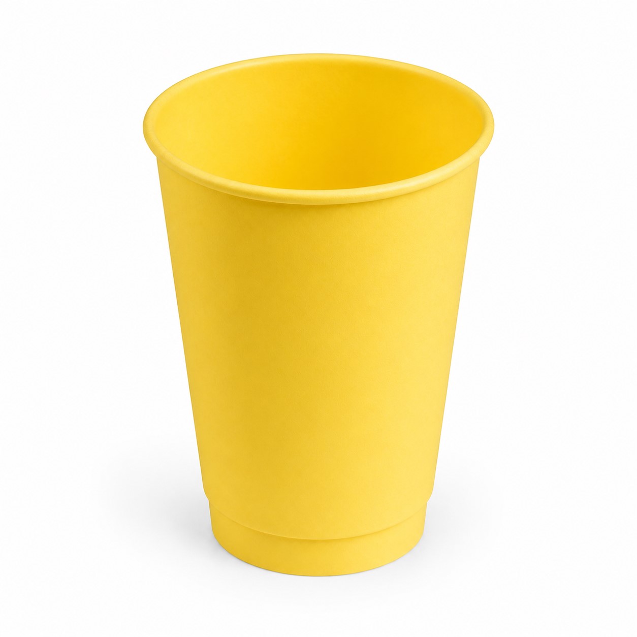 Sleeved Disposable Paper Drink Cup — Yellow
