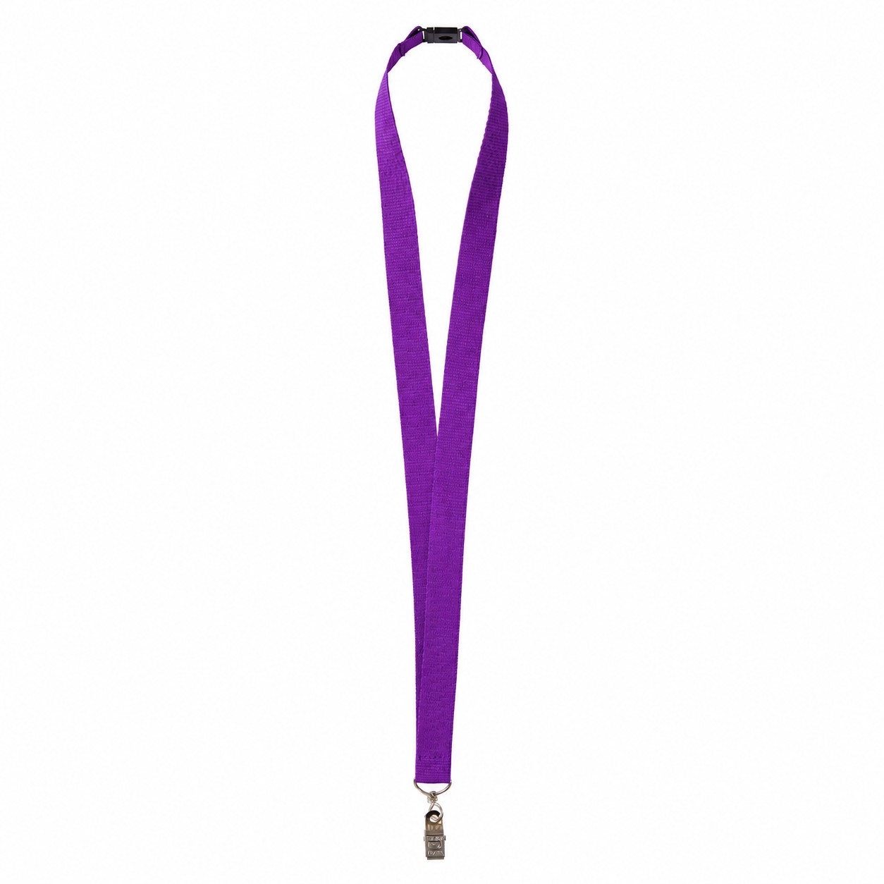 Three Quarter Inch Polyester Breakaway Lanyard — Purple