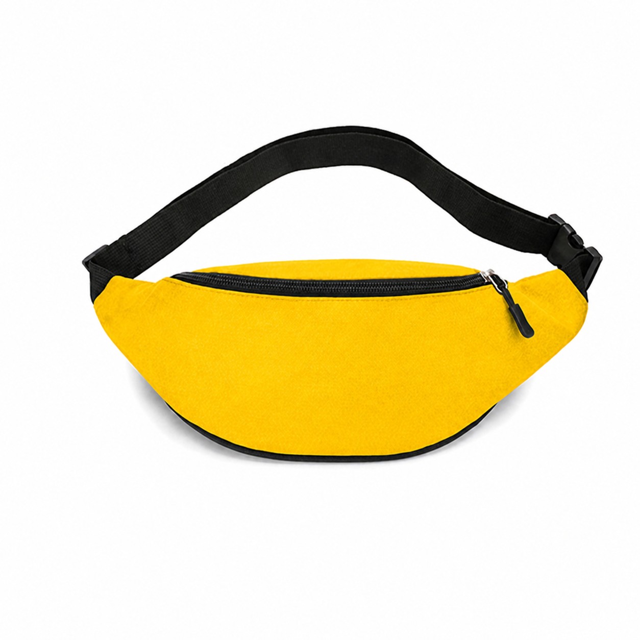 Adjustable Canvas Waist Bag — Yellow