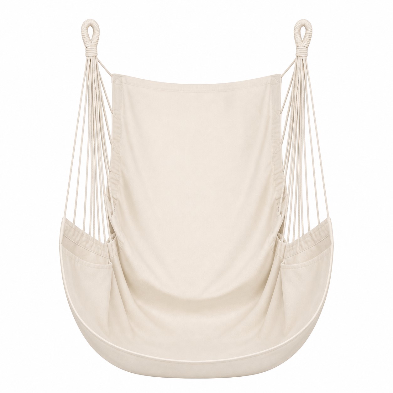 Rope Suspended Canvas Hammock Chair — view 2