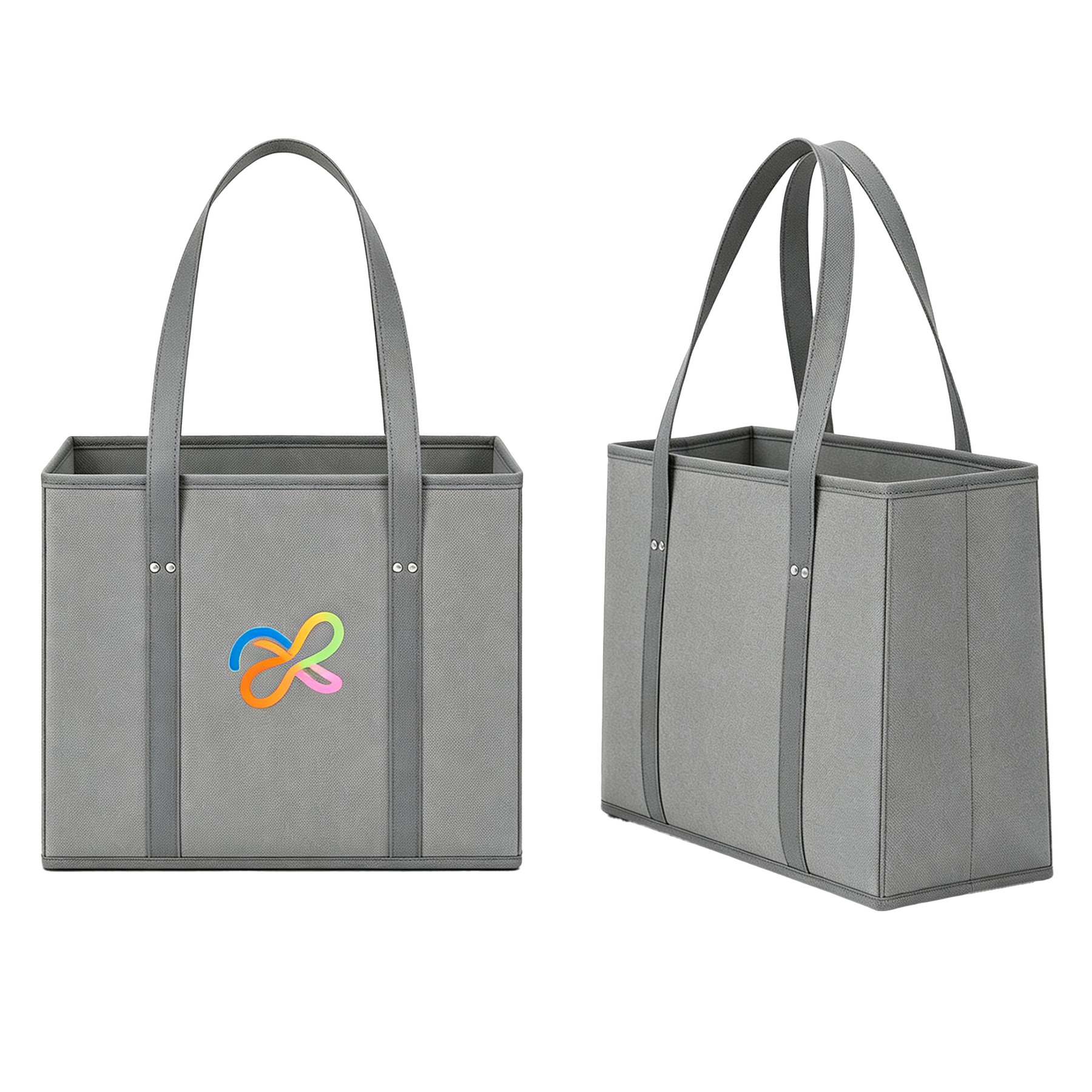 Three Layer Reinforced Fabric Grocery Tote