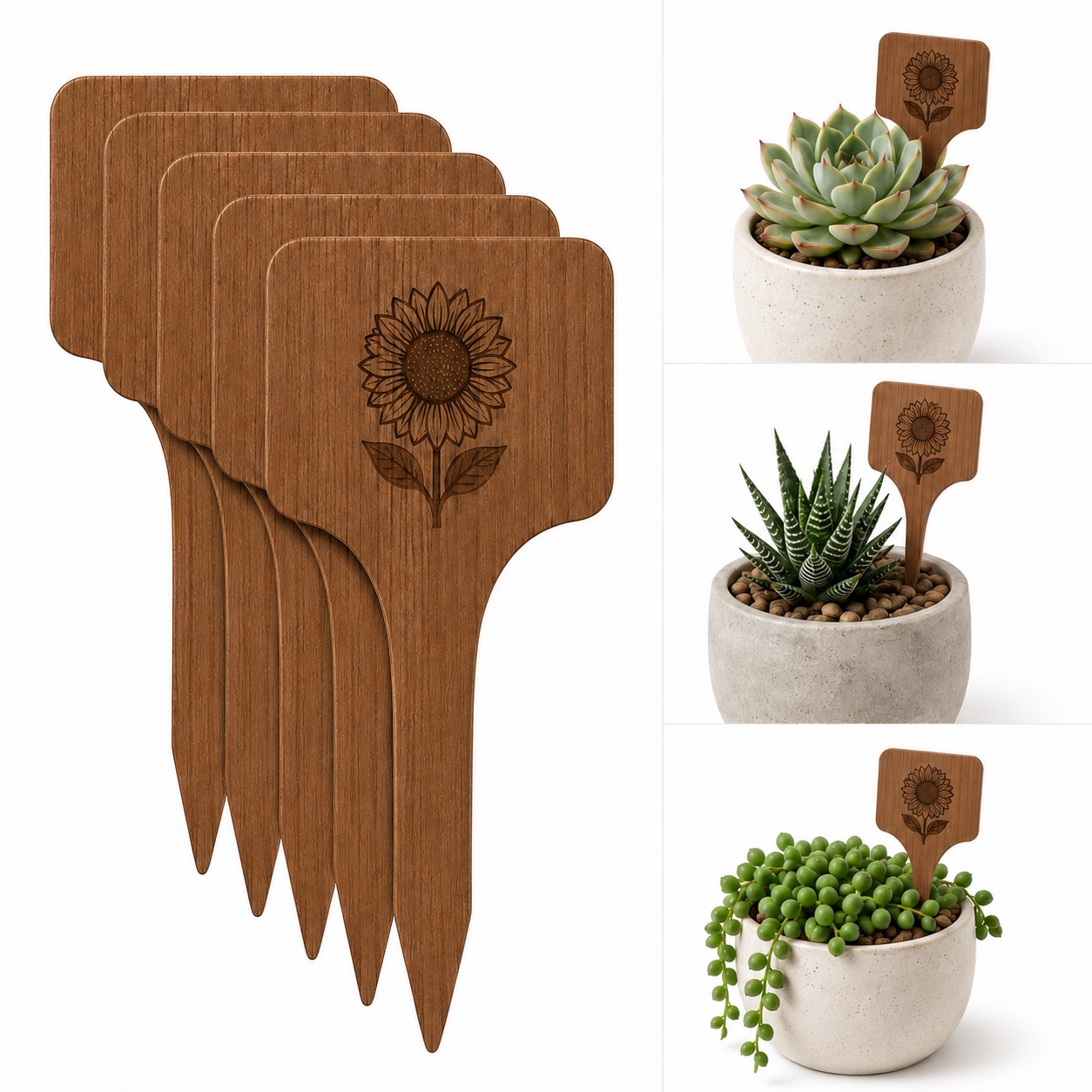 Bamboo Garden Plant Marker Tag
