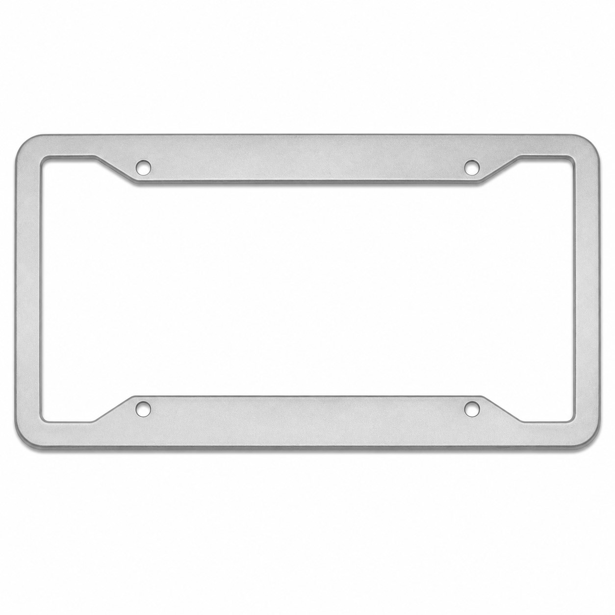Zinc Alloy Four Hole License Plate Frame — view 2