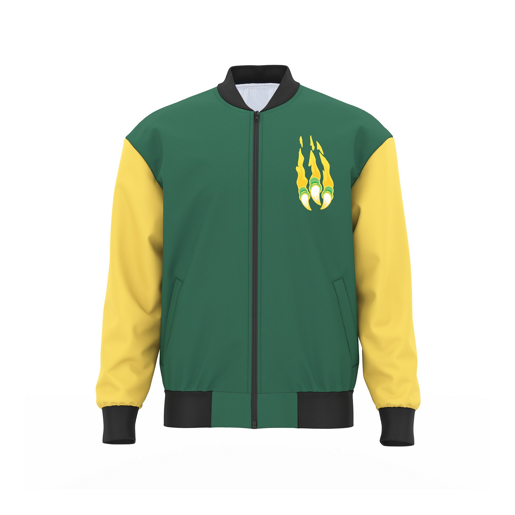 Polyester Smooth Surface Bomber Jacket — view 2