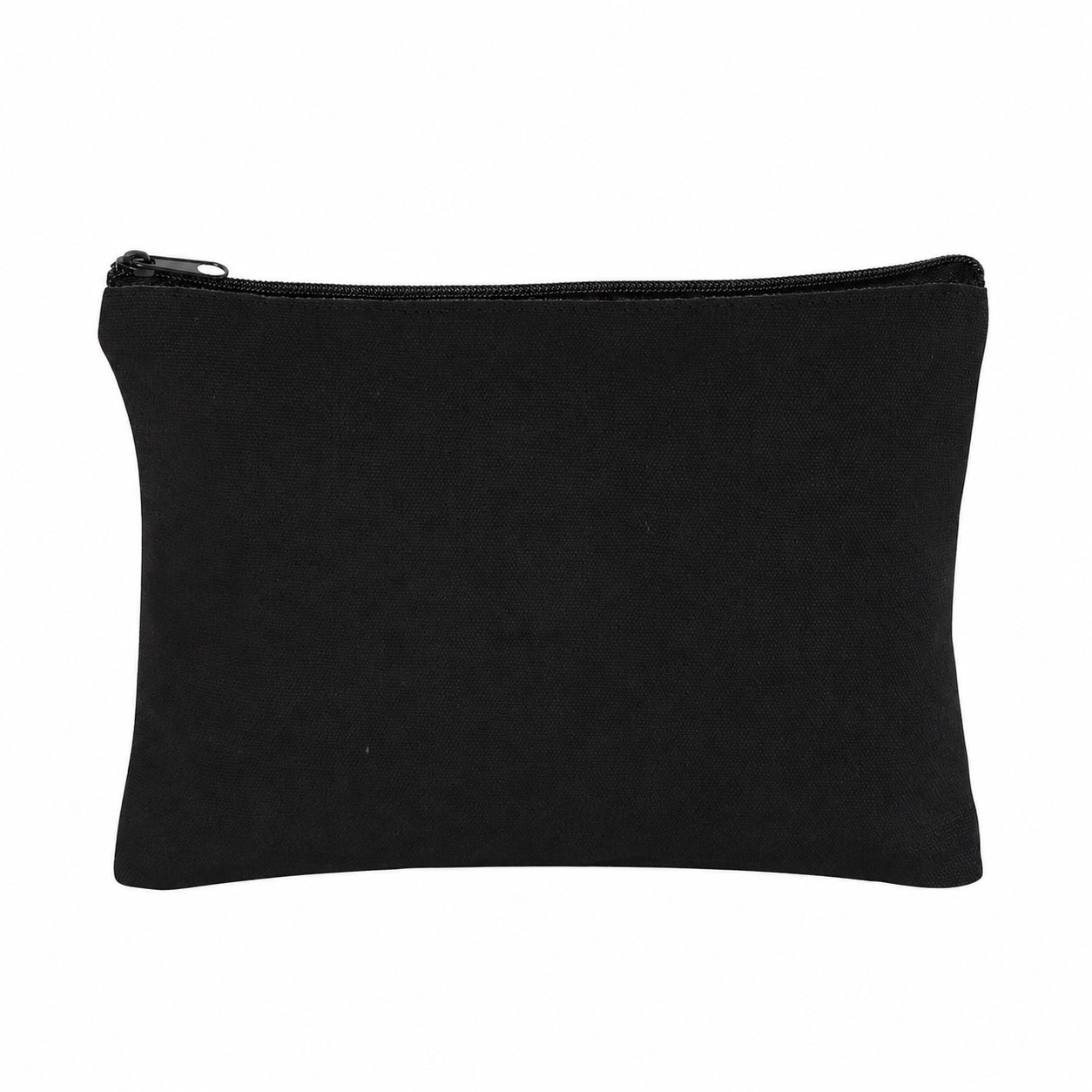 Canvas 11" Makeup Bag — Black