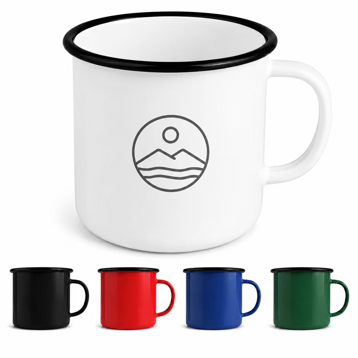 Ceramic Coated Iron 12 Oz Enamel Mug