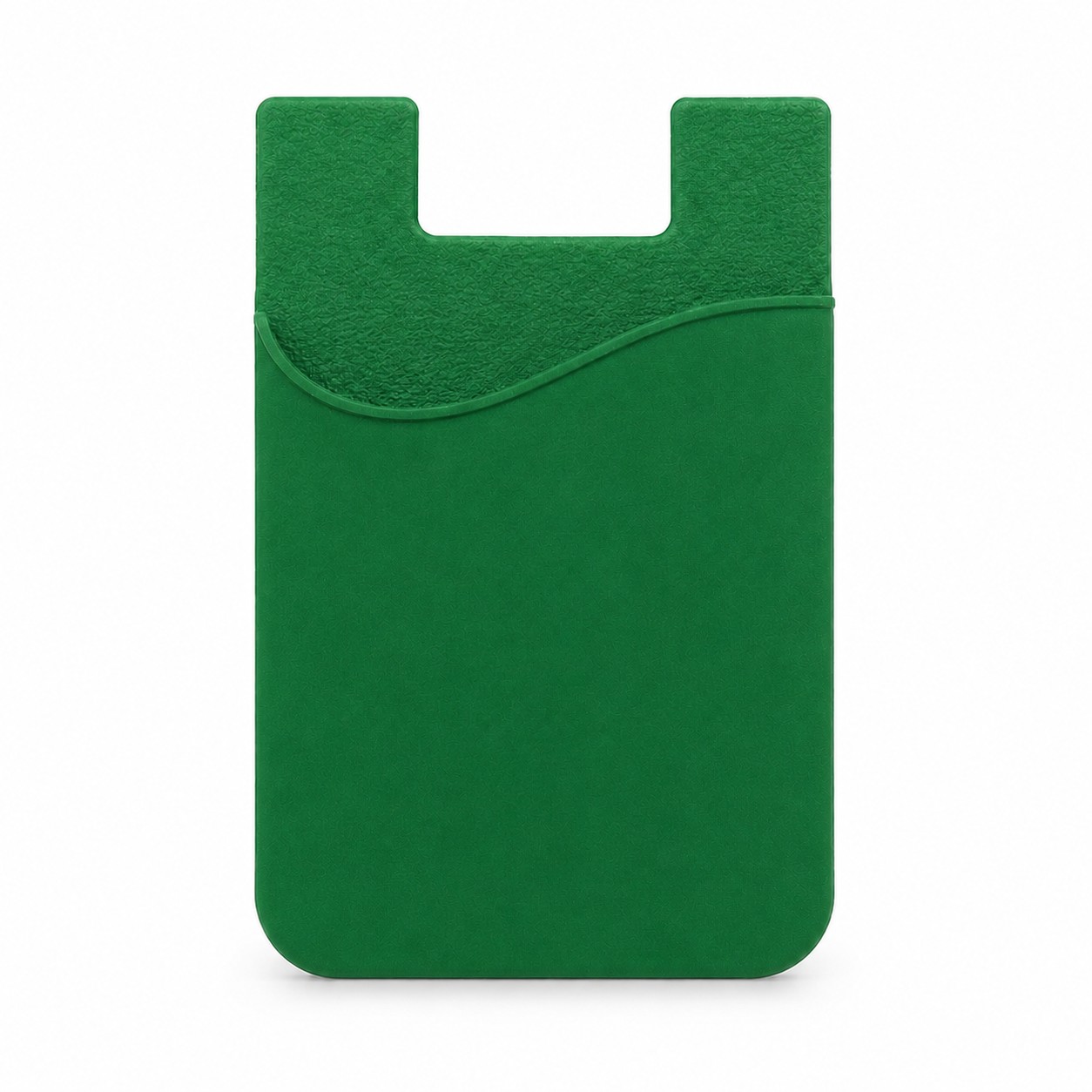 Adhesive Silicone Phone Card Holder — Green