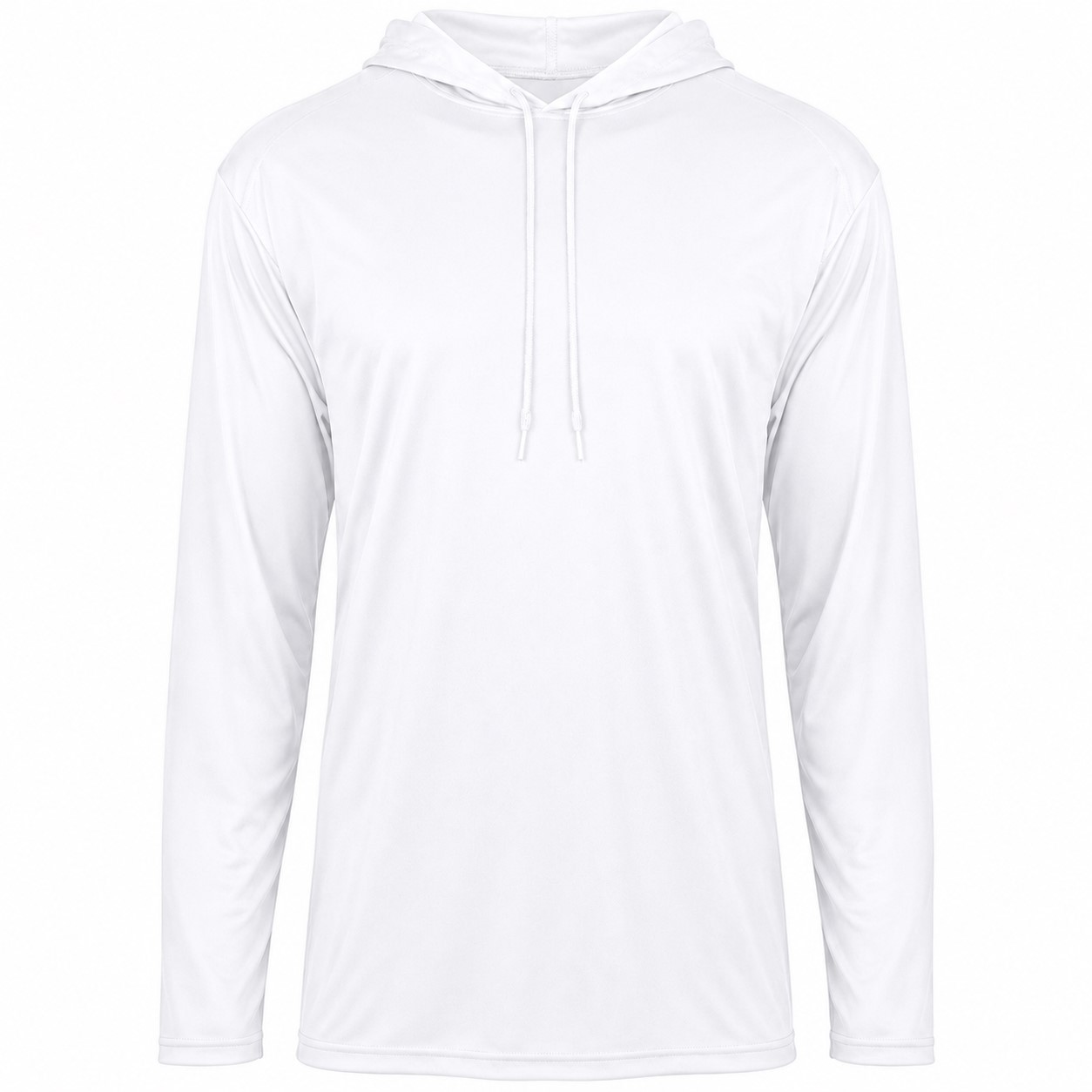 Women's Recycled Polyester Stretch Hooded Shirt — White