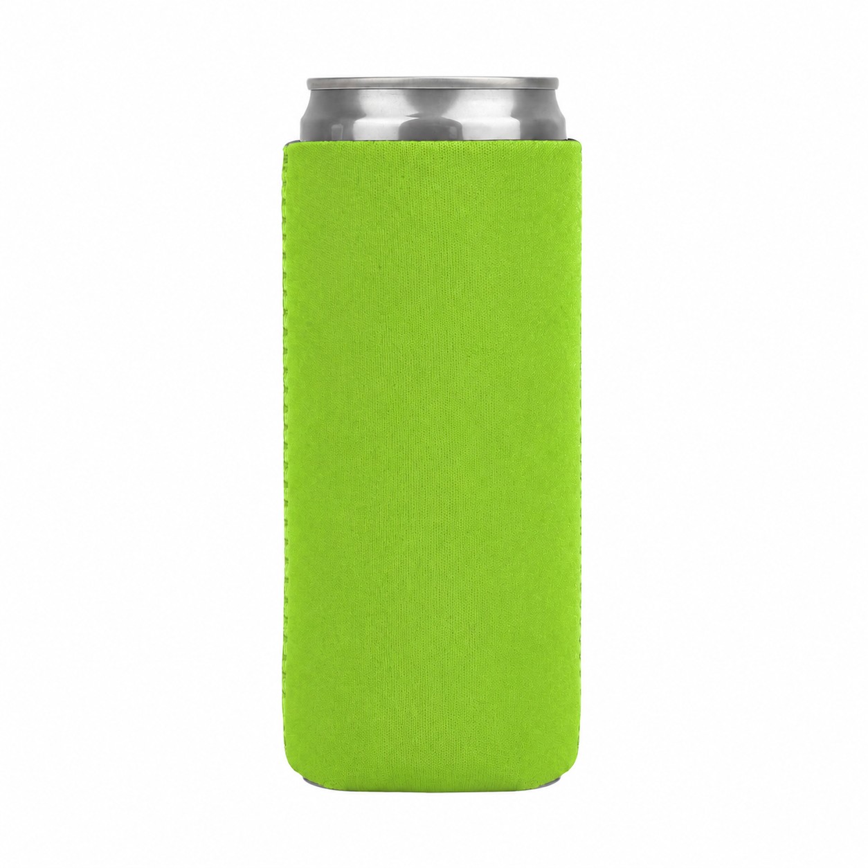 Slim Neoprene Can Cooler — Lime Green