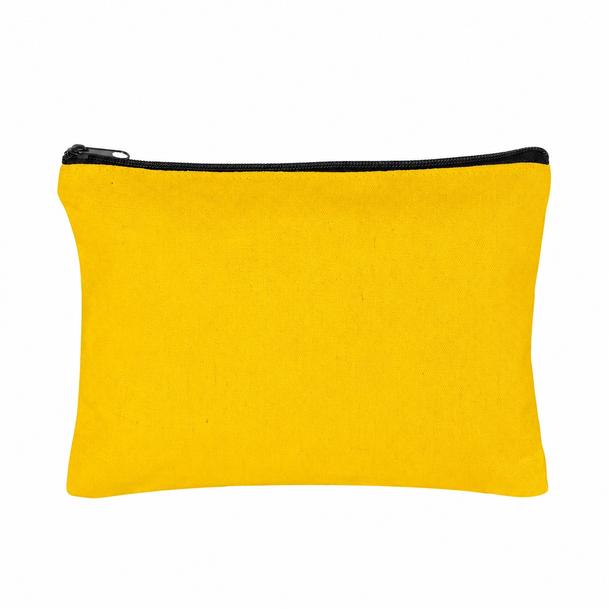 Canvas 11" Makeup Bag — Yellow