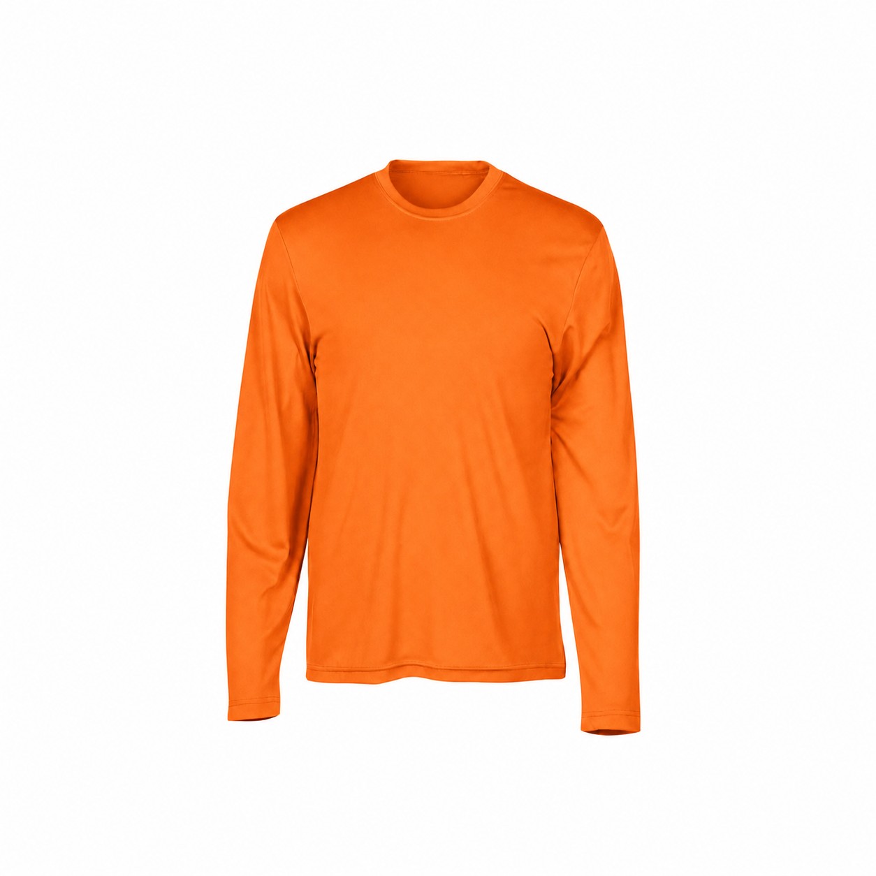 Moisture Wicking Long Sleeve Shirt — Orange