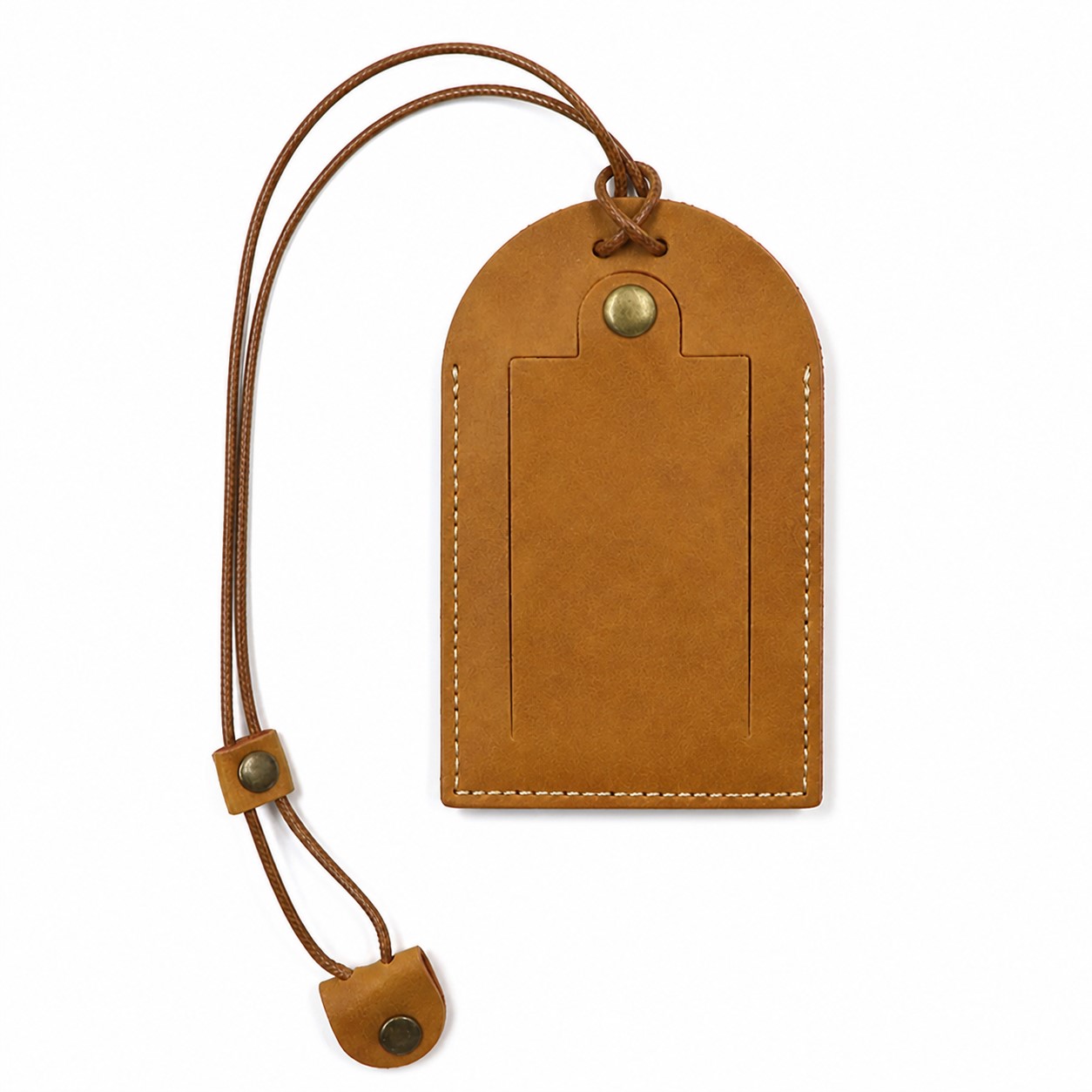 Vintage PU Leather Luggage Identification Tag — view 2