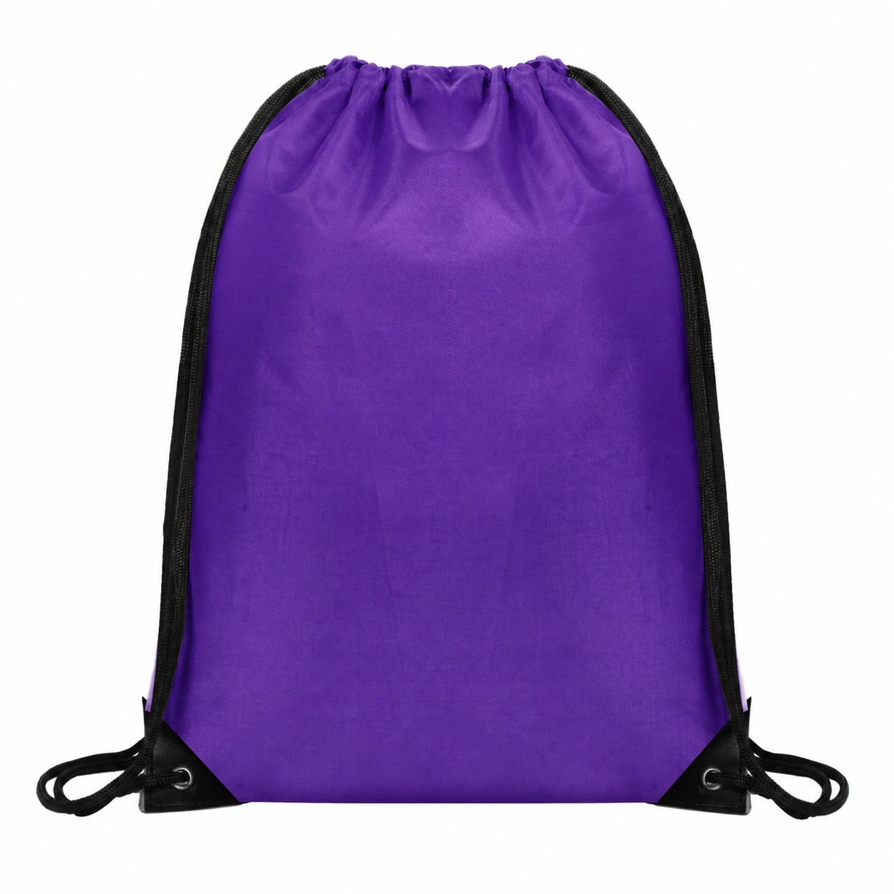 420D Polyester Drawstring Bag — Purple