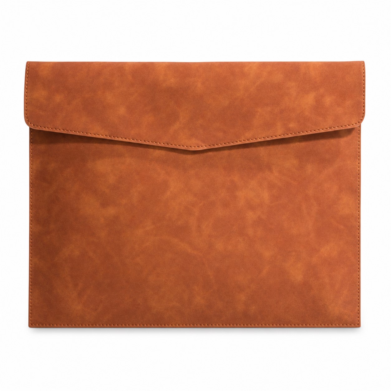 PU File Bag With Snap Button Flap — view 2