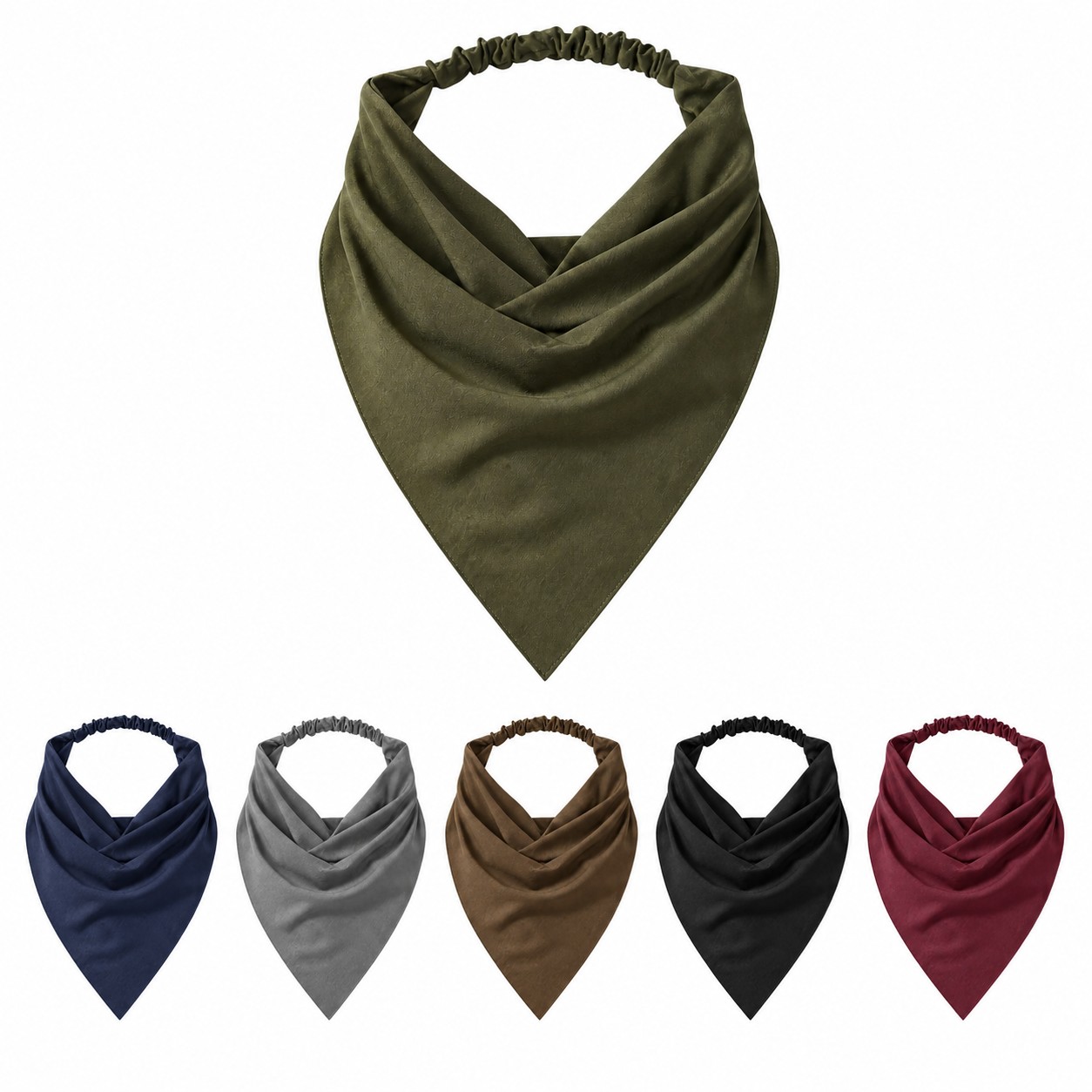 Pre-Tied Triangle Scarf Bandanna