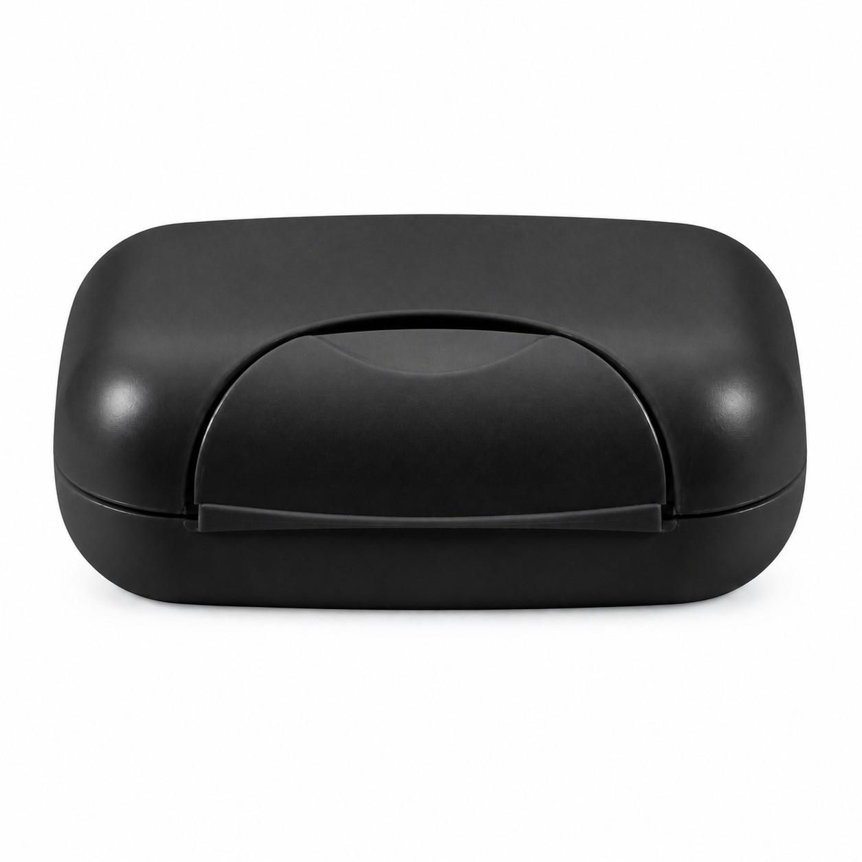 Portable ABS Buckle Soap Case — Black
