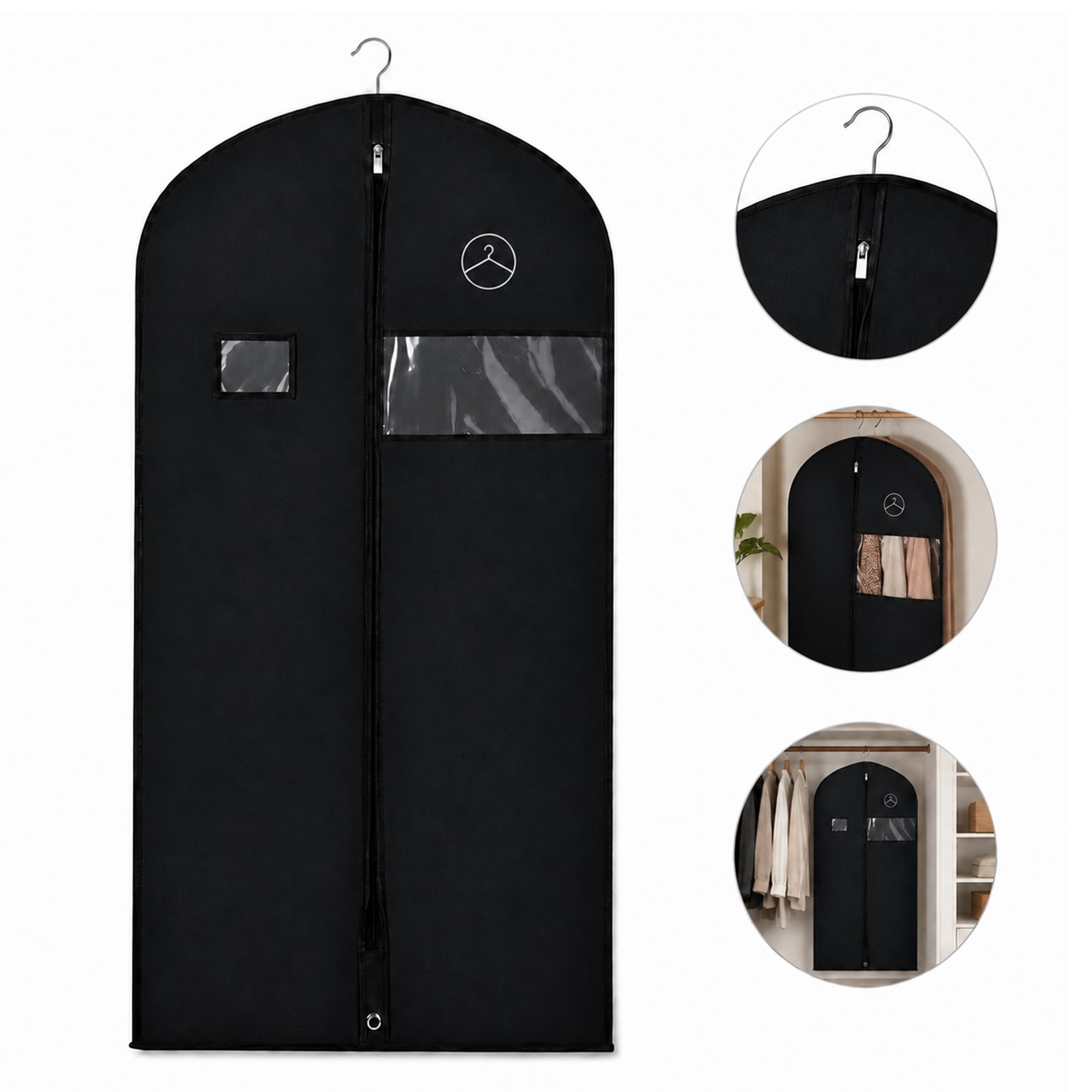 Full Length Non-Woven Zippered Garment Cover