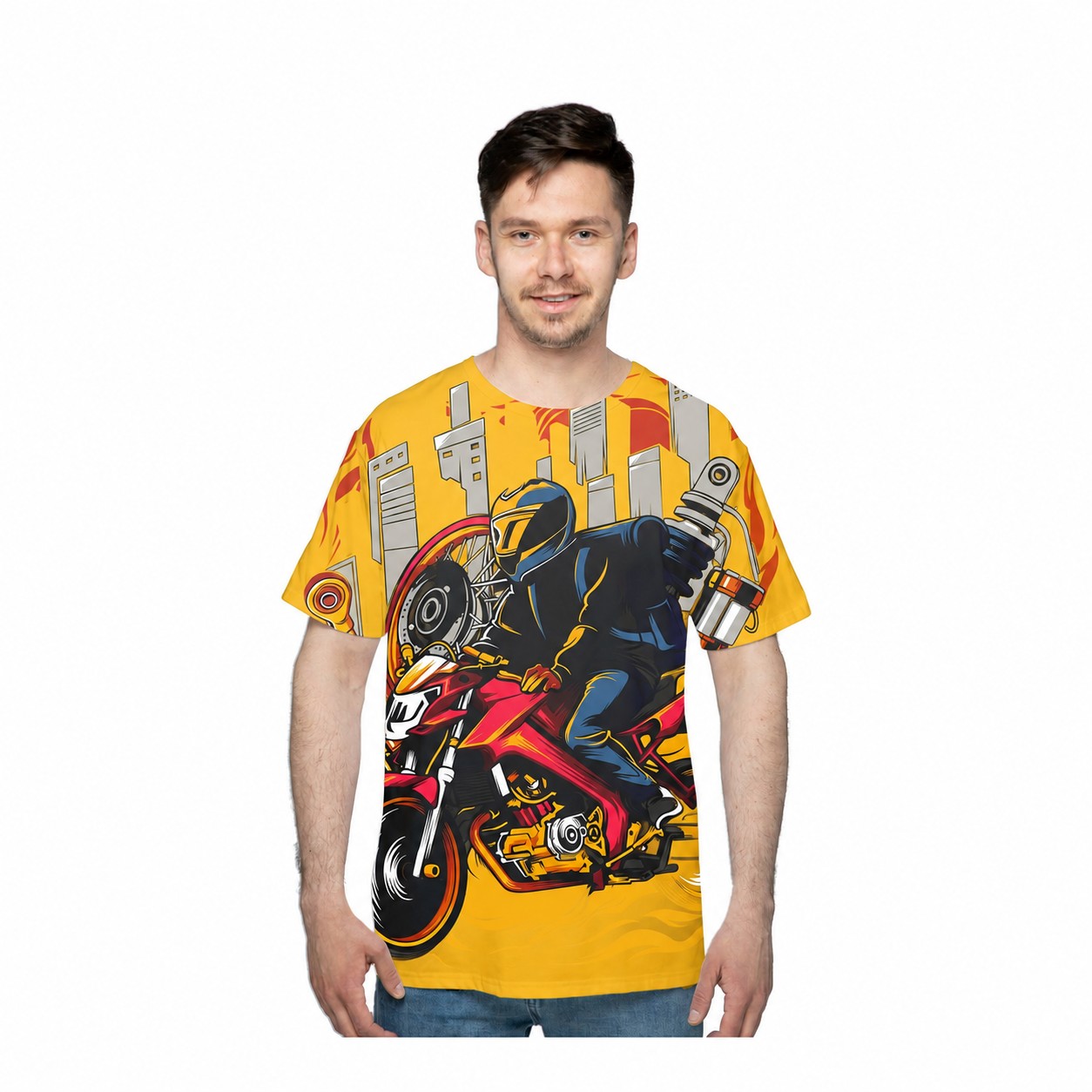 Short Sleeve Fit T-Shirt — Yellow