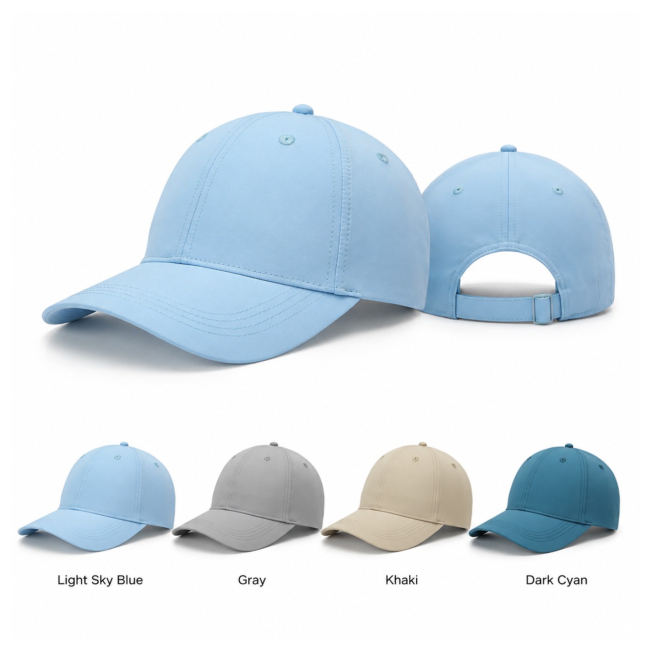 Six-Panel Quick-Dry Polyester Cap
