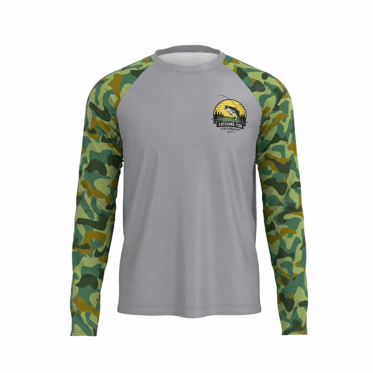 UPF 50 Fishing Sun Shirt — Gray