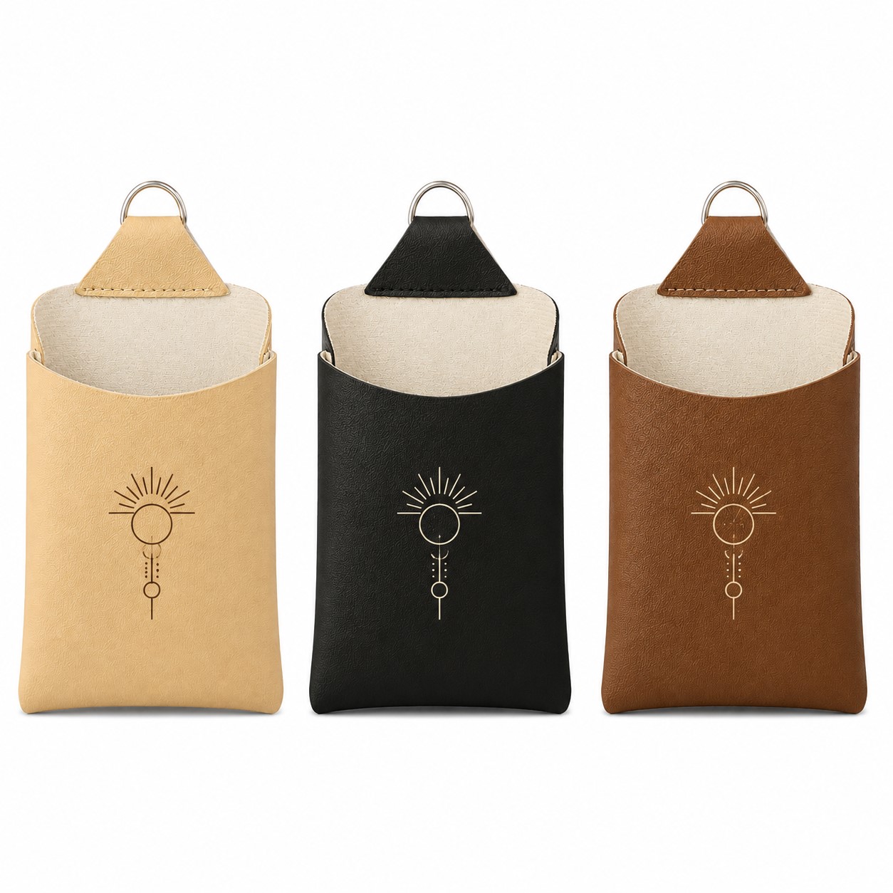 Hanging PU Car Vent Storage Bag