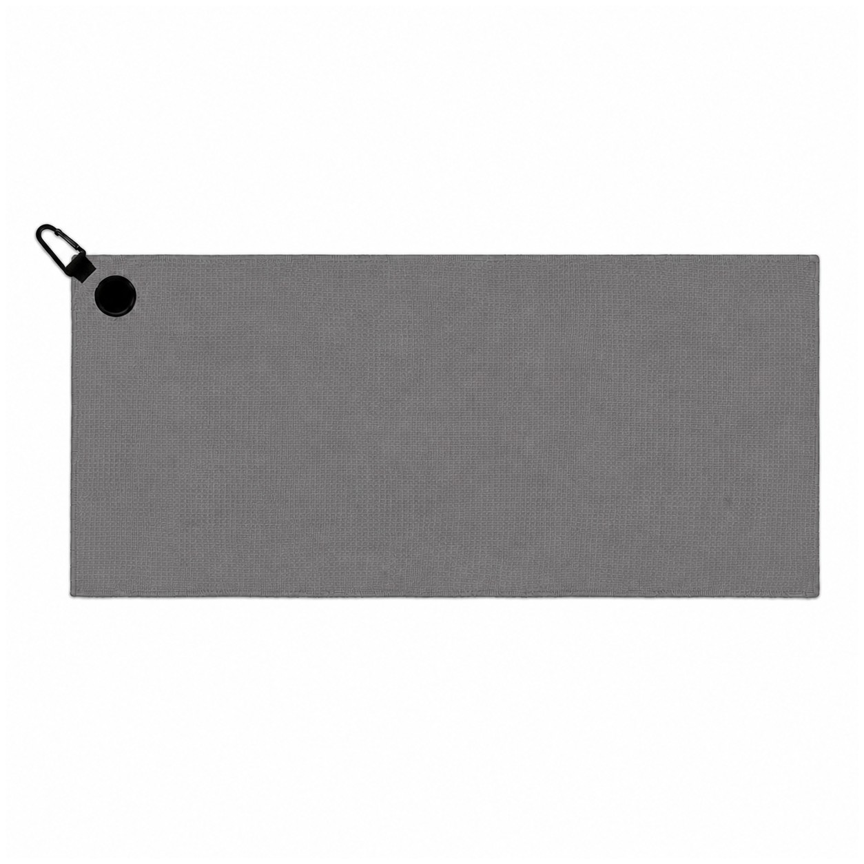 Waffle Polyester Magnetic Golf Towel — Gray