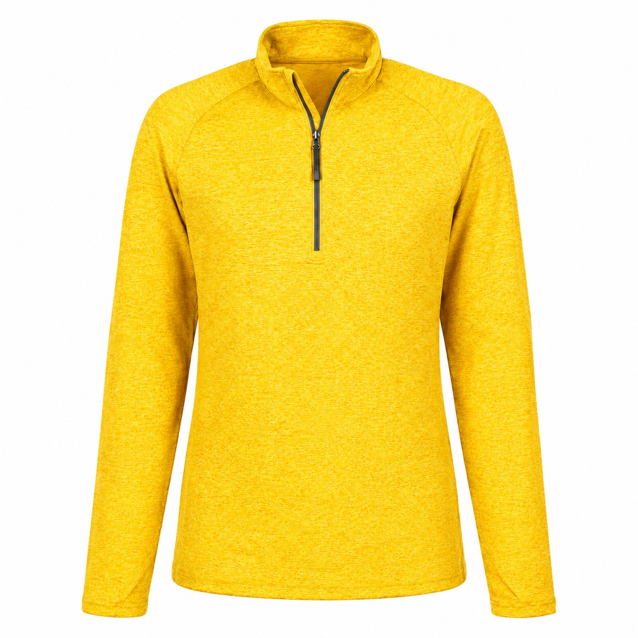 Ladies Recycled Stretch Quarter Zip Pullover — Yellow