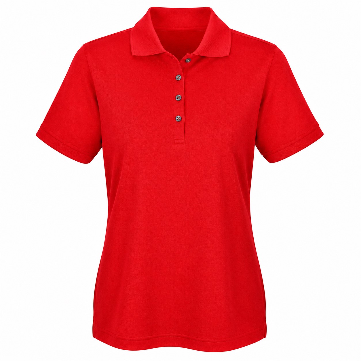 Ladies Ringspun Cotton Scoop Tank — Red