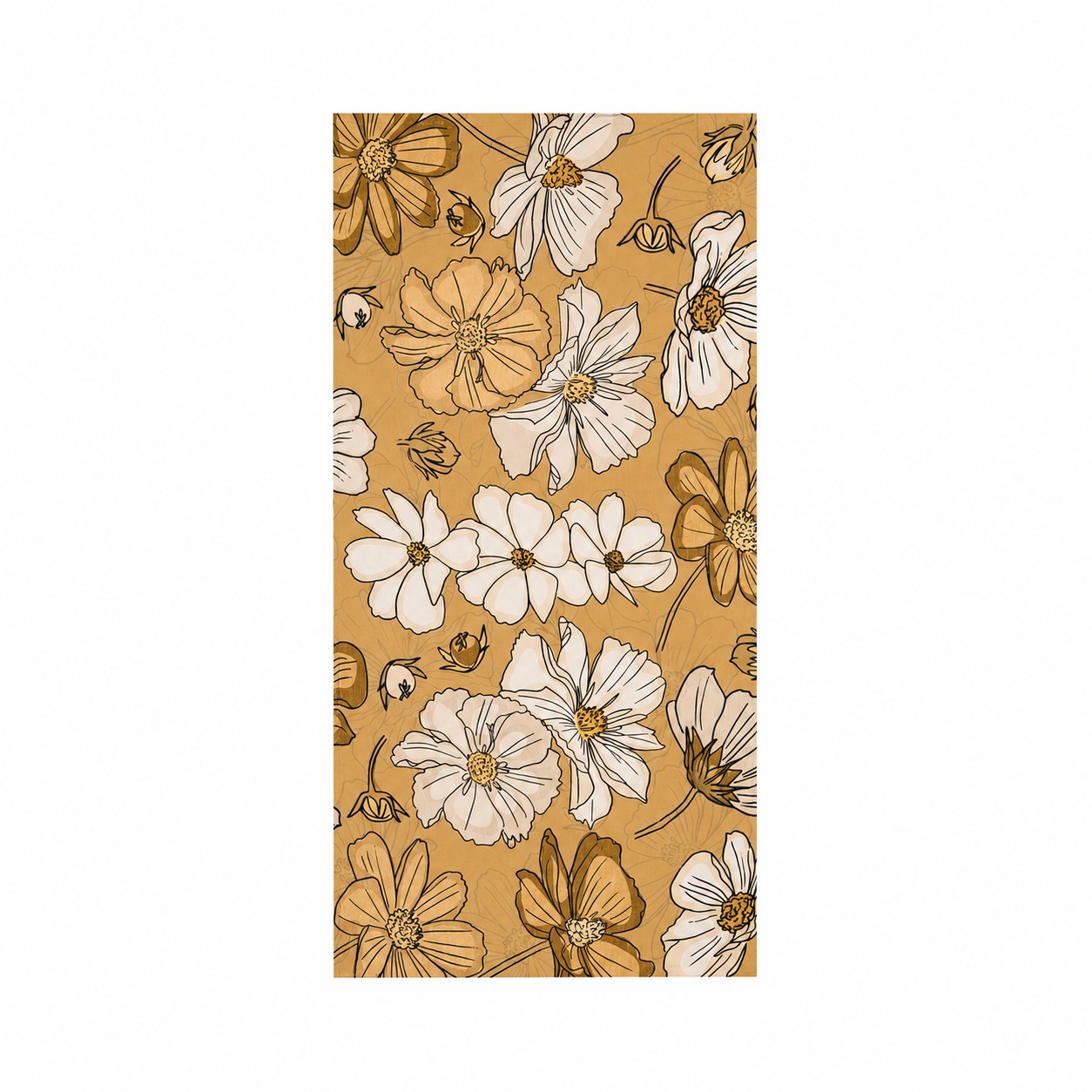 Cotton Velour Beach Towel — Bronze Gold