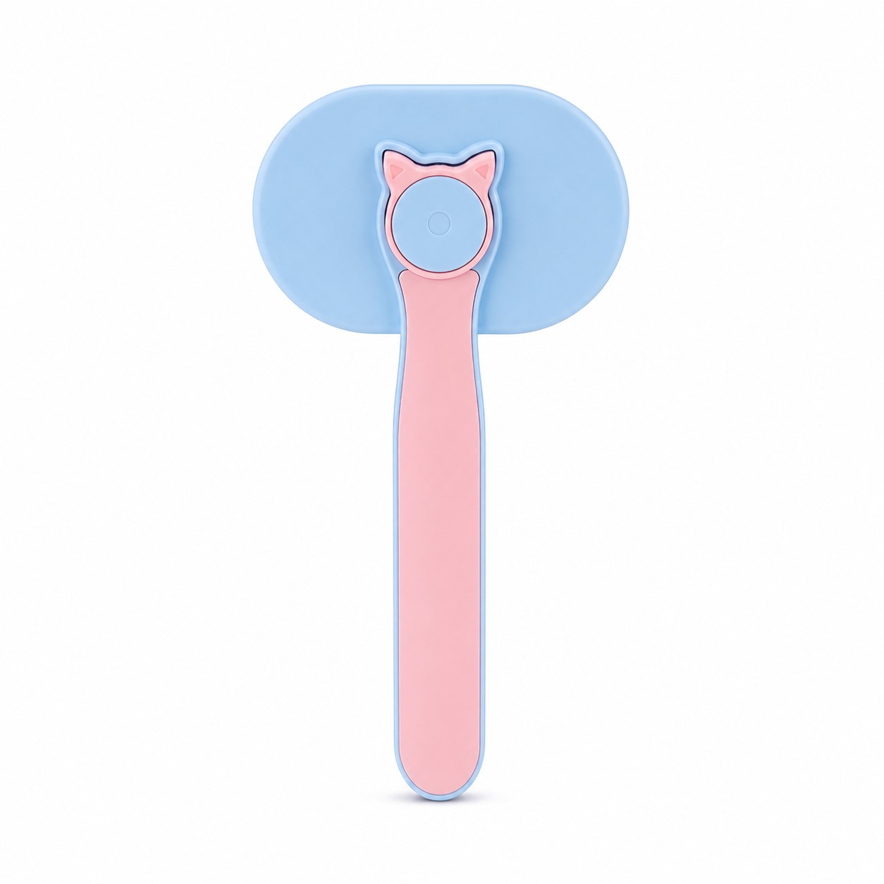 Wide Head Pet Grooming Brush With Steel Bristles — view 2