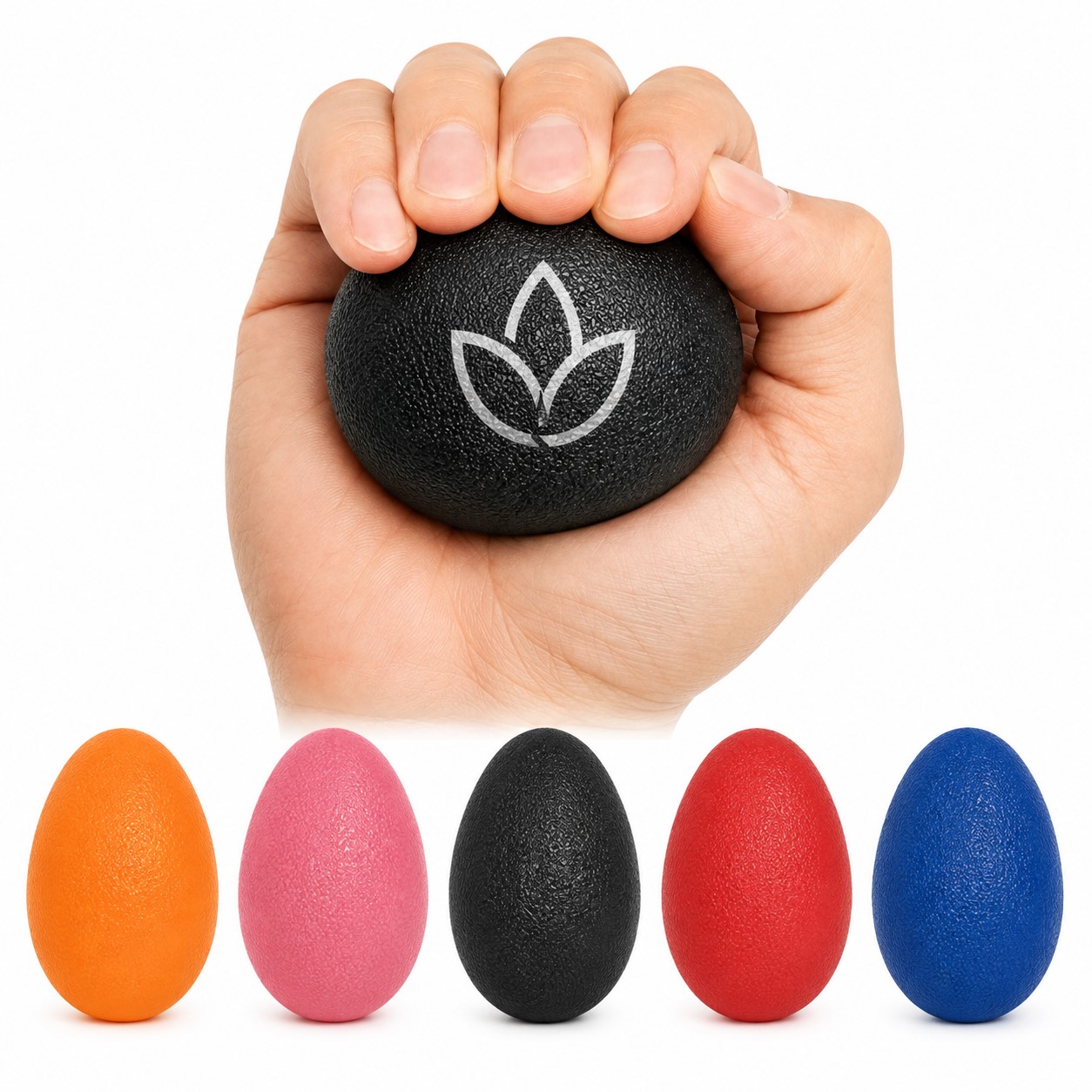 Textured Egg Shaped Rubber Hand Exerciser