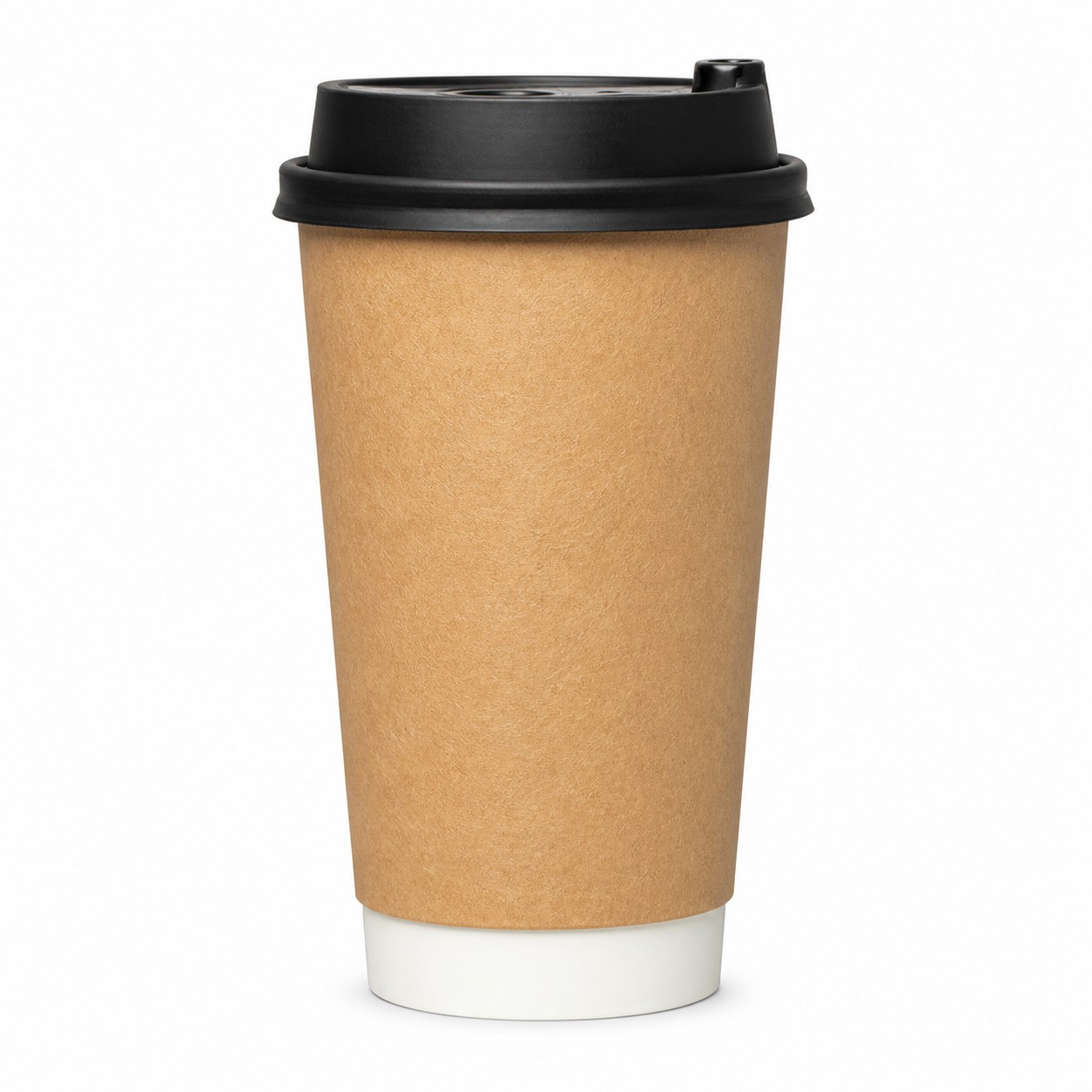 Lidded 8 Oz Double Wall Paper Coffee Cup — view 2