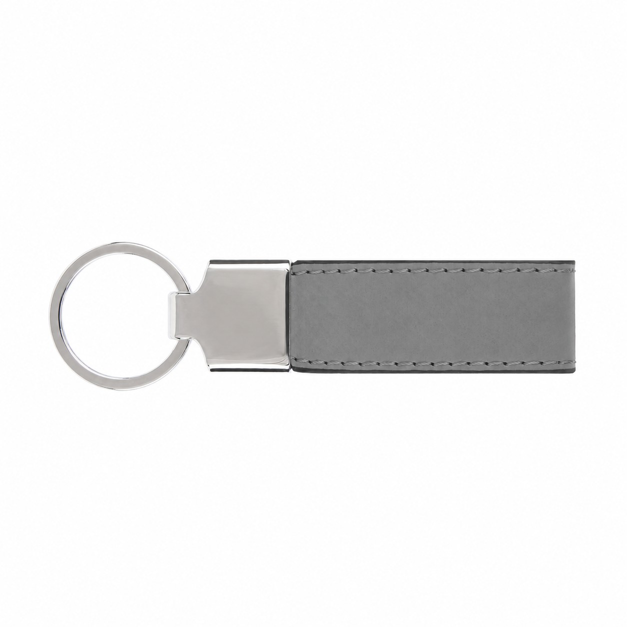 PU Leather Key Chain Strap — Gray