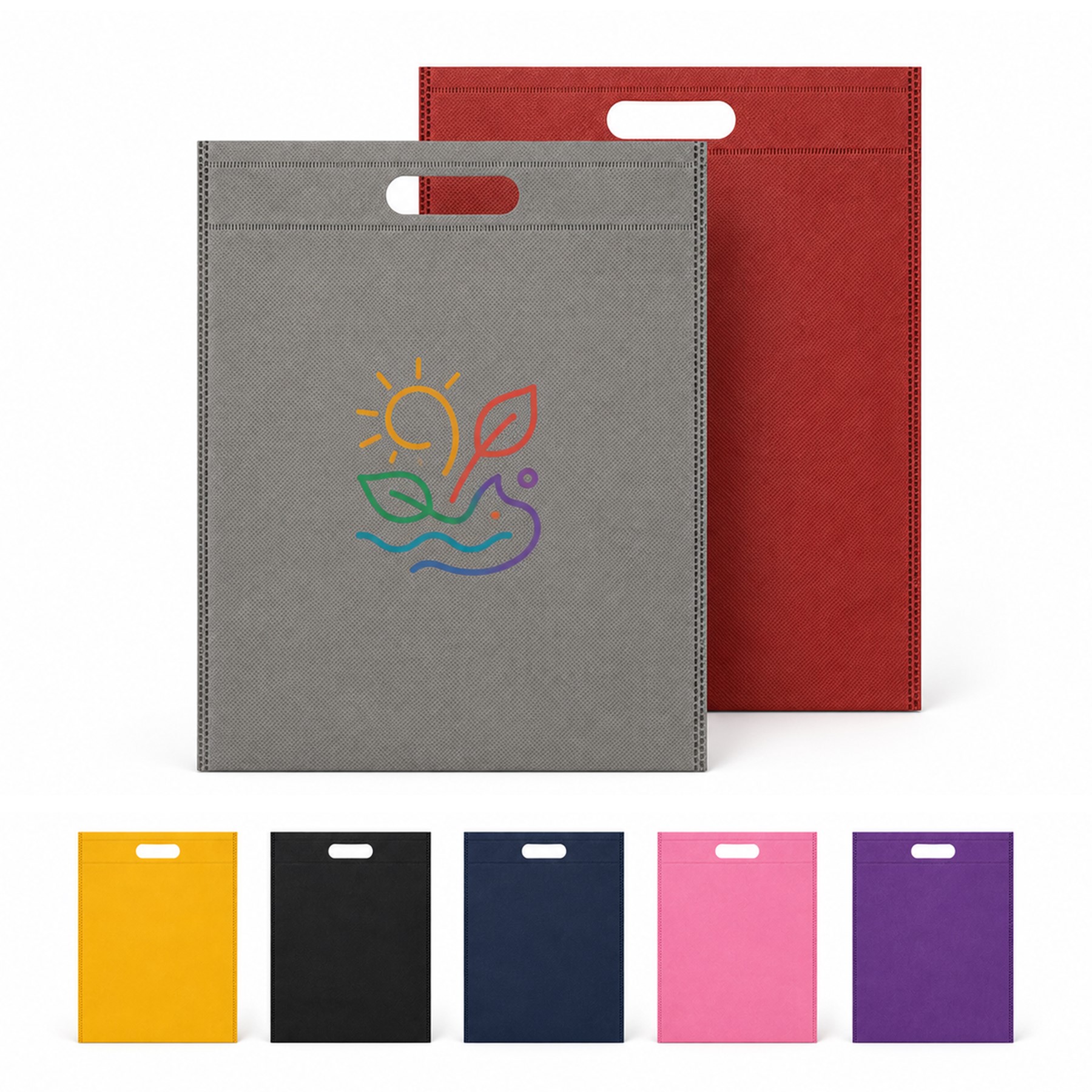 65 GSM Non-Woven Die-Cut Handle Tote