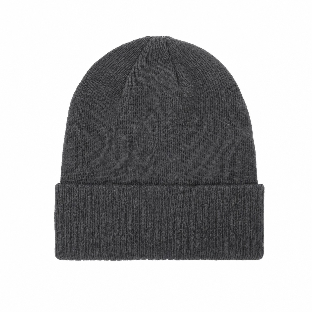 8.5-Inch Acrylic Knit Beanie — Dark Gray
